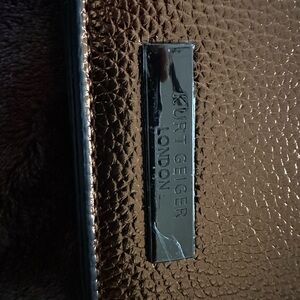 Kurt Geiger Metallic Copper Pebbled Leather Mini Crossbody